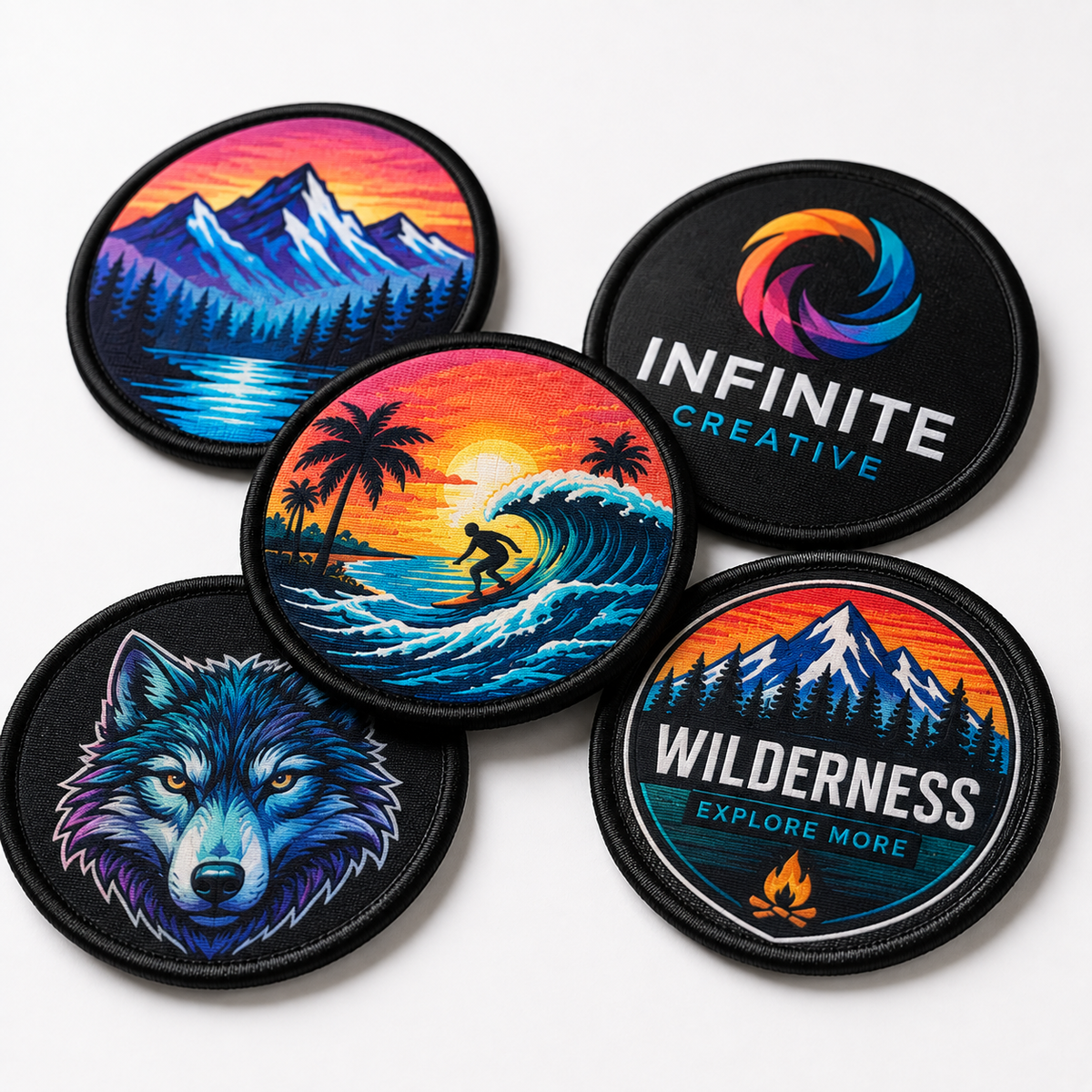 Custom Sublimation Patches – Full Color Logo, Photo & Personalized Patches - Patch Vista