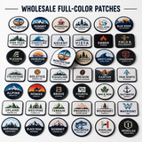 Custom Sublimation Patches Bulk | Wholesale Full Color Logo Patches for Businesses - Patch Vista