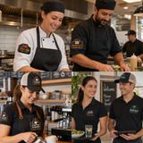 Restaurant Logo PVC Patches | Custom 3D Rubber Logo Patches for Restaurant Uniforms & Aprons