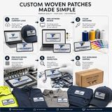 Uniform Woven Patches for Logistics Companies | Custom High-Detail Logo Patches for Workwear