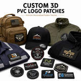 Custom 3D PVC Logo Patches | Premium Personalized Rubber Patches for Brands & Uniforms