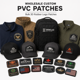 Wholesale Custom PVC Patches | Bulk 3D Rubber Logo Patches for Businesses, Brands & Uniforms
