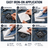 Custom Iron-On Embroidered Patches | Personalized Logo Patches for Clothing, Jackets, Hats & Bags
