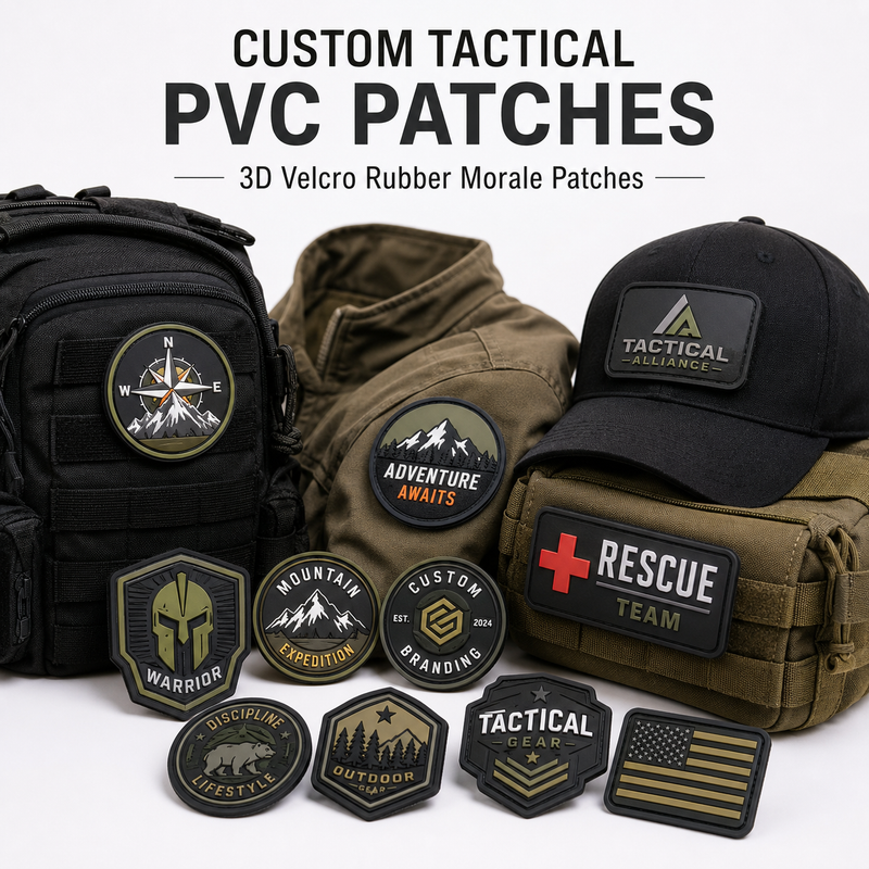 Custom Tactical PVC Patches | 3D Velcro Rubber Morale Patches for Military, Police & Outdoor Gear