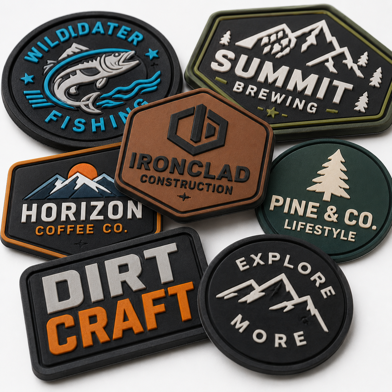 Premium PVC Hat Patches | Custom 3D Rubber Logo Patches for Caps, Trucker Hats & Headwear