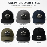 Premium PVC Hat Patches | Custom 3D Rubber Logo Patches for Caps, Trucker Hats & Headwear