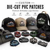 Custom Die-Cut PVC Patches | Premium 3D Rubber Logo Patches in Any Custom Shape
