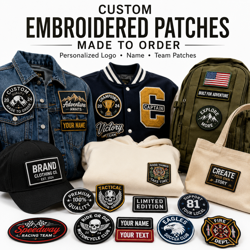 Custom Embroidered Patches Made to Order | Personalized Logo, Name & Team Patches