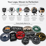 Premium Custom Woven Patches | High-Detail Logo Patches for Clothing Brands, Uniforms & Apparel