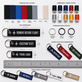 Made-to-Order Embroidered Keychains | Custom Logo, Name & Personalized Fabric Keychains