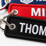 Personalized Name Keychains | Custom Embroidered Name & Logo Keychains for Gifts & Business