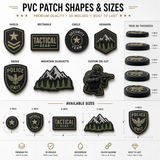 Custom Tactical PVC Patches | 3D Velcro Rubber Morale Patches for Military, Police & Outdoor Gear