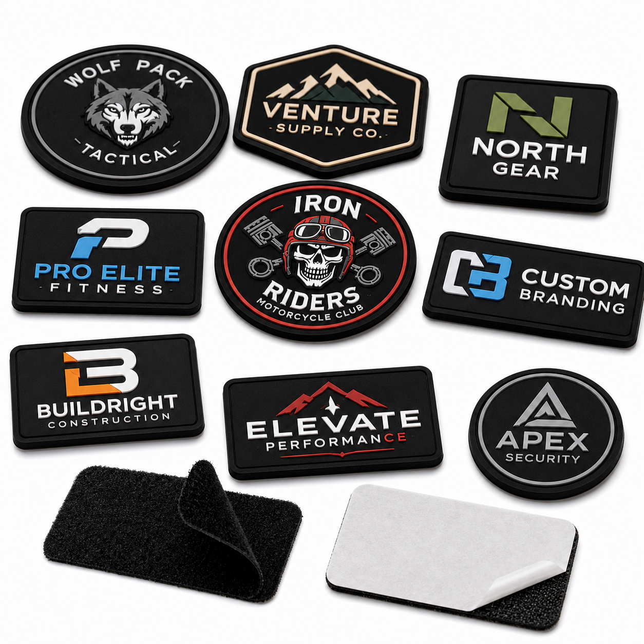 Custom 3D PVC Logo Patches | Premium Personalized Rubber Patches for Brands & Uniforms