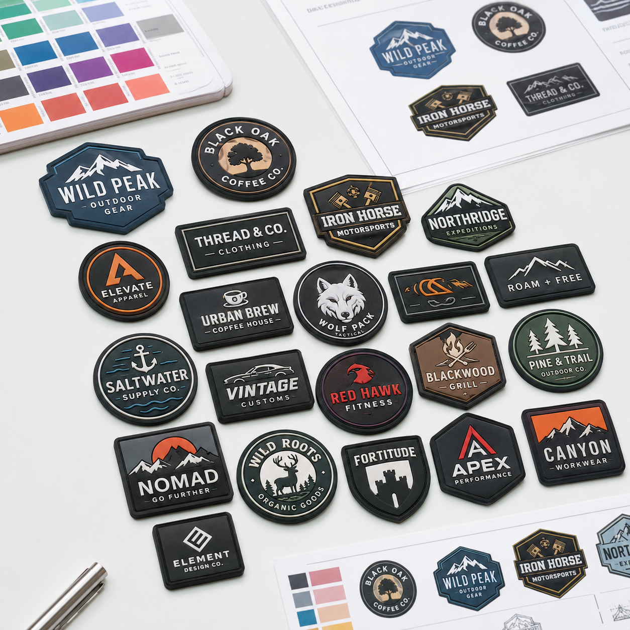 Made-to-Order PVC Rubber Patches | Custom 3D Soft PVC Logo Patches for Brands & Uniforms