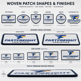 Uniform Woven Patches for Logistics Companies | Custom High-Detail Logo Patches for Workwear