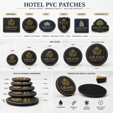 Hotel Uniform PVC Patches | Custom 3D Rubber Logo Patches for Hotels & Hospitality Staff