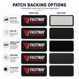 Uniform Woven Patches for Logistics Companies | Custom High-Detail Logo Patches for Workwear